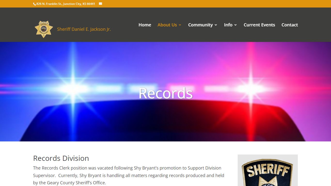 Records | Geary County KS Sheriff